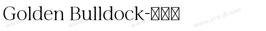 Golden Bulldock字体转换